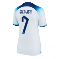 Camisa de Futebol Inglaterra Jack Grealish #7 Equipamento Principal Mulheres Mundo 2022 Manga Curta